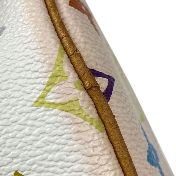 Louis Vuitton Mini Speedy Handbag Monogram Multicolor White - Picture 4 of 8